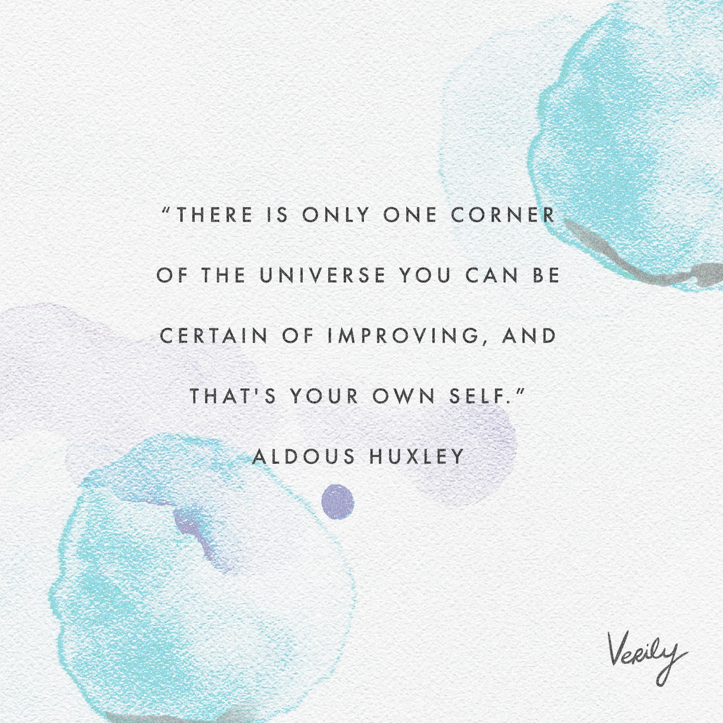 4x4 Magnet featuring Aldous Huxley Quotation